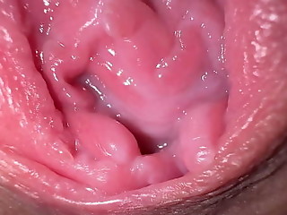 Dirty talk and extreme close up pussy gape, let's cum together