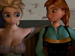 Elsa and Anna sex scene