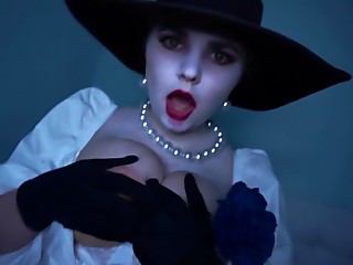 Леди Димитреску трахнет тебя Косплей Resident Evil Village
