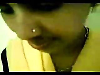 Southindian Kannada Girl's Boobs , hard Nipples exposed byBF