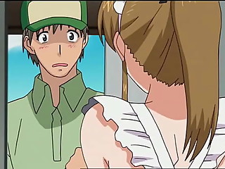 Modest anime girl in stockings enjoys fucking