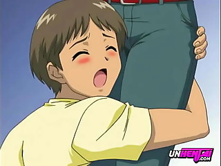 Chico virgen le pide ayuda a su hermanastra mayor sobre cómo follar | Hentai sin censura