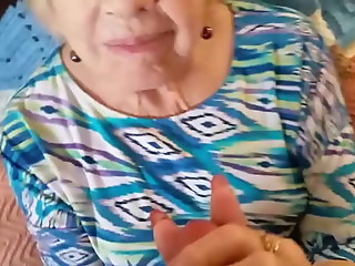 86yo norma happy sucking