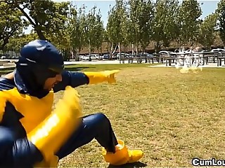 Latina Sasha Jones Riding in a Cyclops XXX Parody